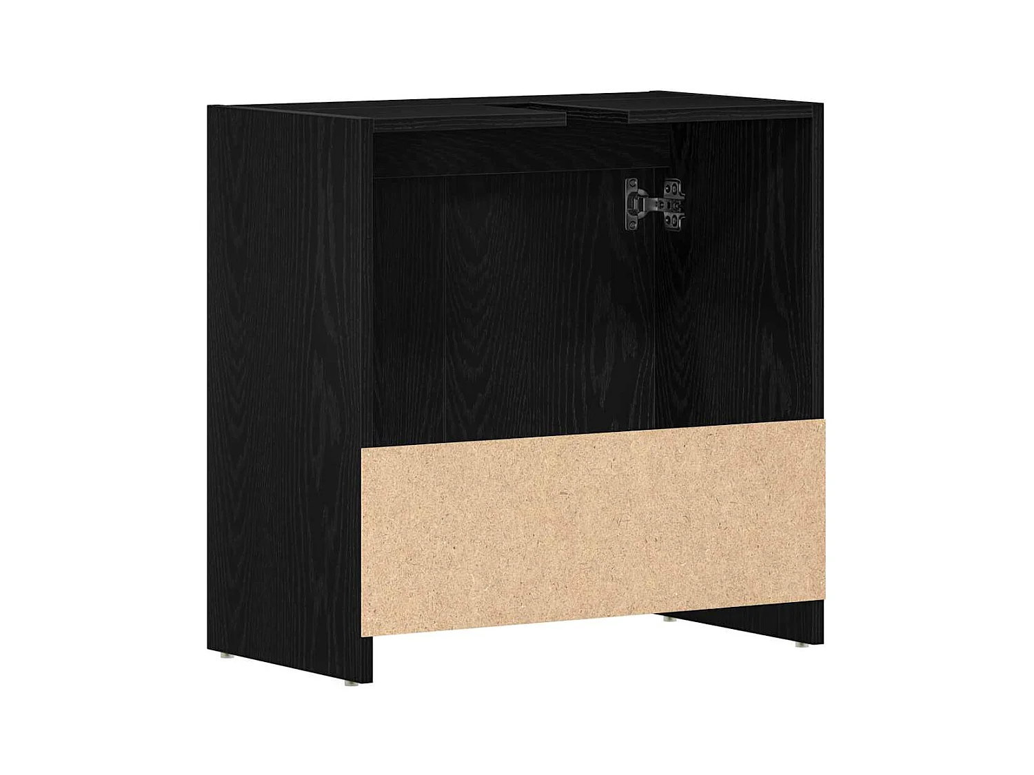 Mobile bagno in rovere nero 60x33x60 cm in legno ingegnerizzato