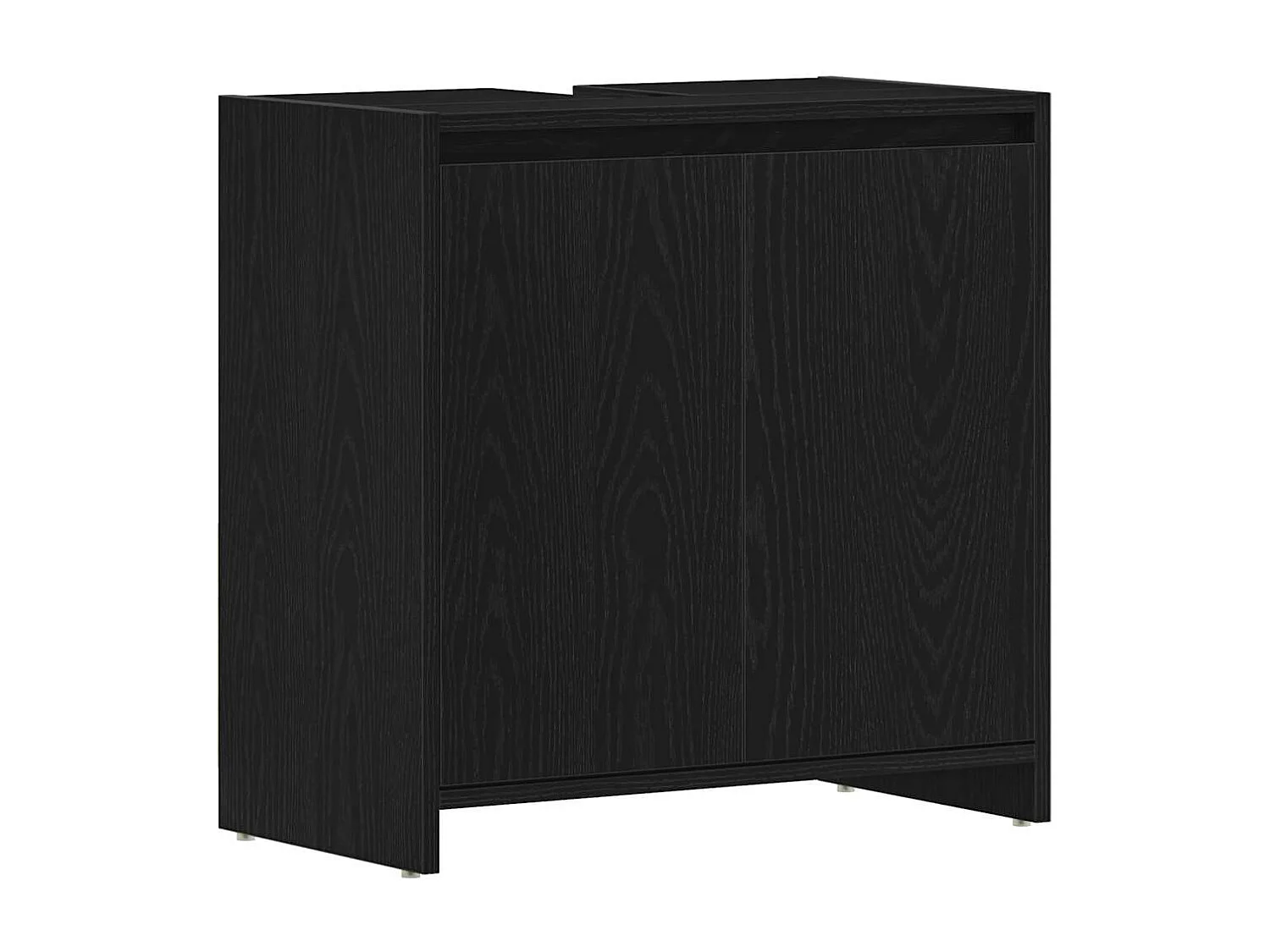 Armoire de bain chêne noir 60x33x60 cm bois d'ingénierie