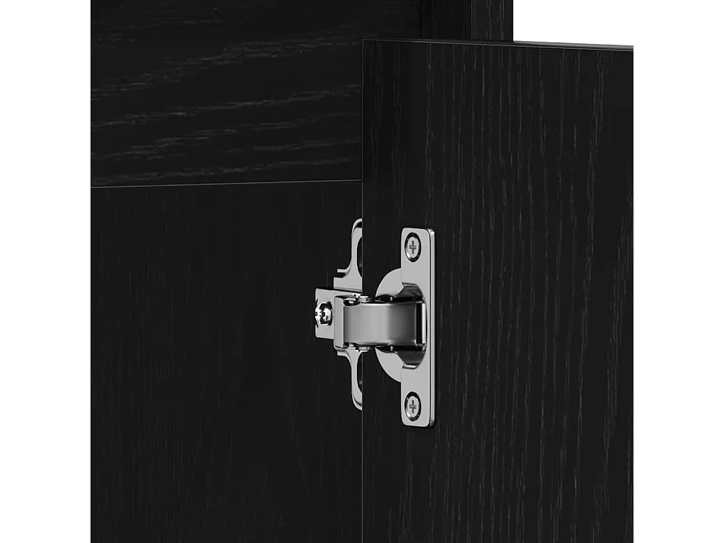 Armoire de bain chêne noir 60x33x60 cm bois d'ingénierie