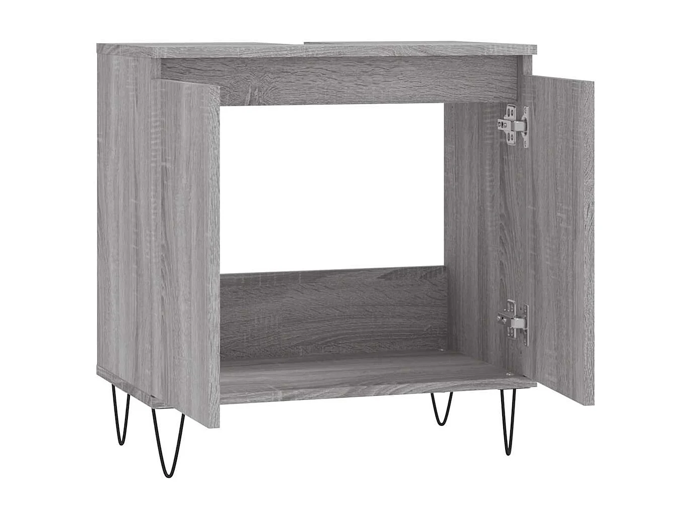 Mueble de baño Sonoma gris 58x33x60 cm madera de ingeniería