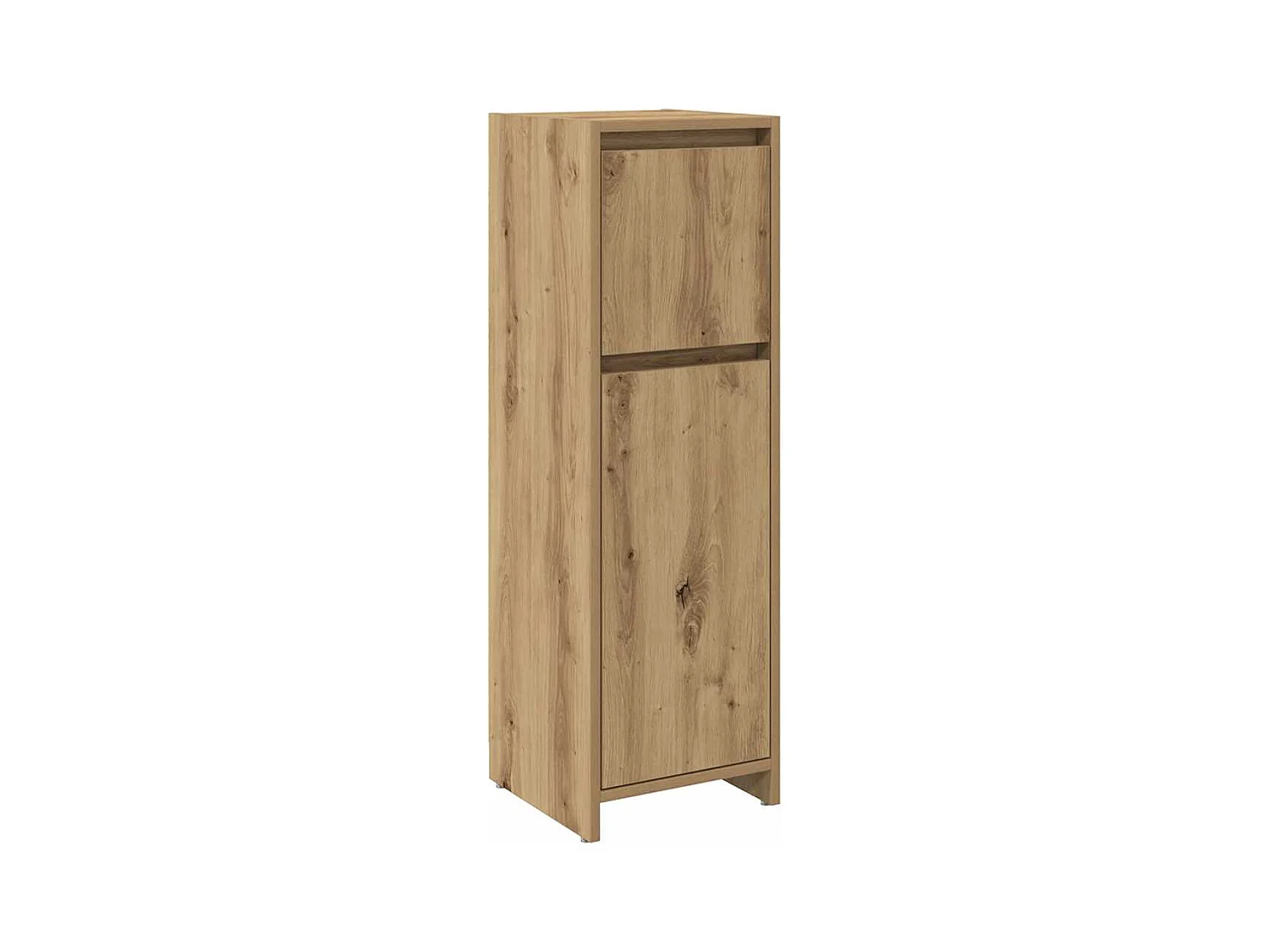 Armoire de bain chêne artisanal 30x30x95 cm bois d'ingénierie