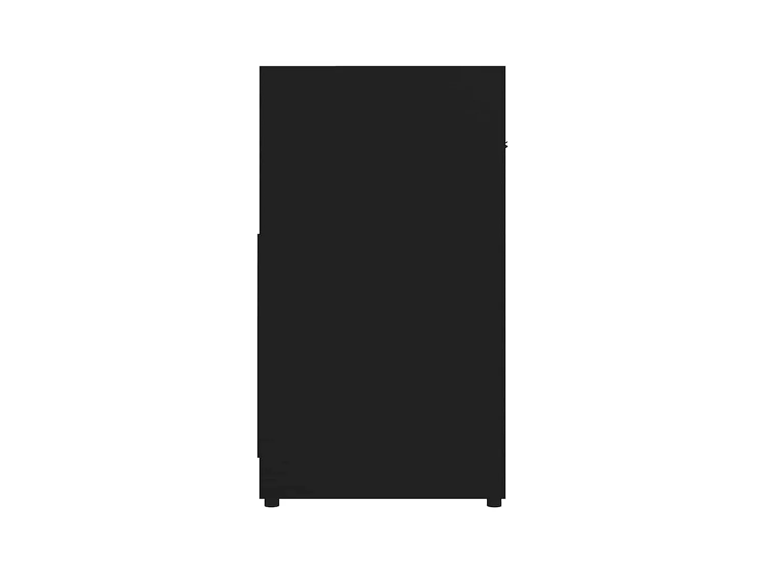 Zwarte badkamerkast 60x33x61 cm Technisch hout