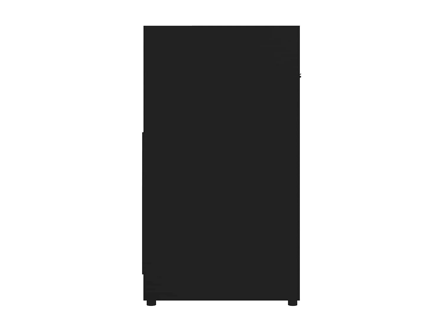 Mueble de baño negro 60x33x61 cm Madera de ingeniería