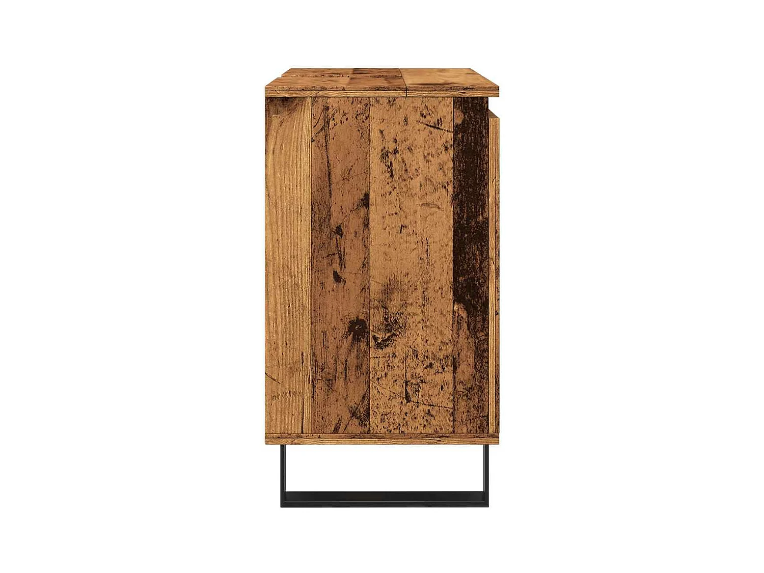 Badkamerkast oud hout 58x33x60 cm bewerkt hout