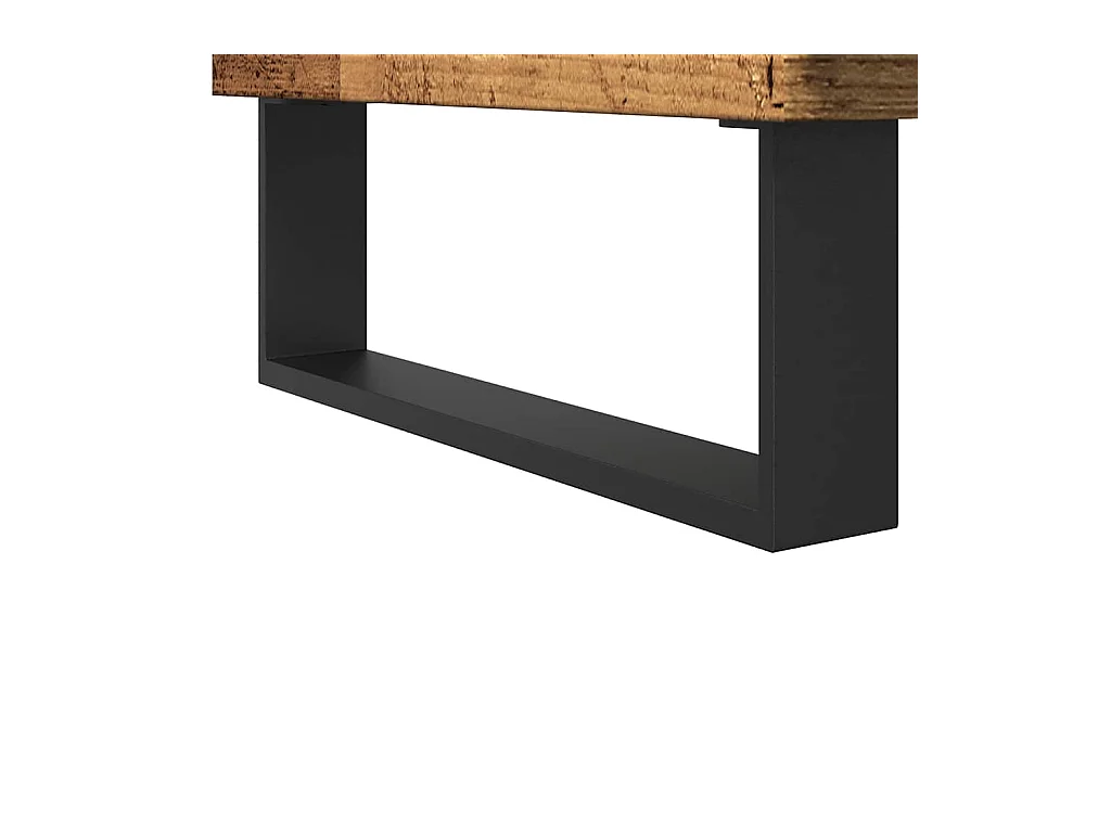Badkamerkast oud hout 58x33x60 cm bewerkt hout