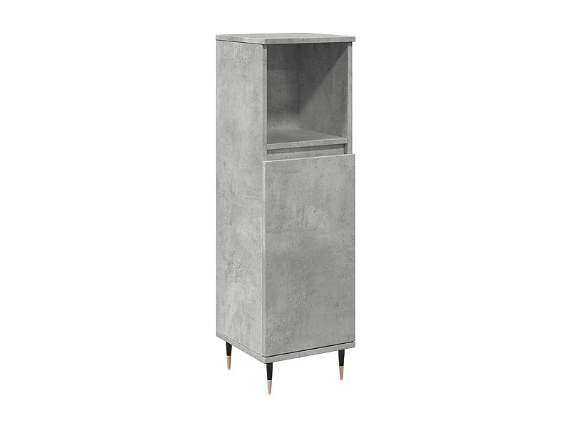 Mueble de baño gris hormigón 30x30x100 cm