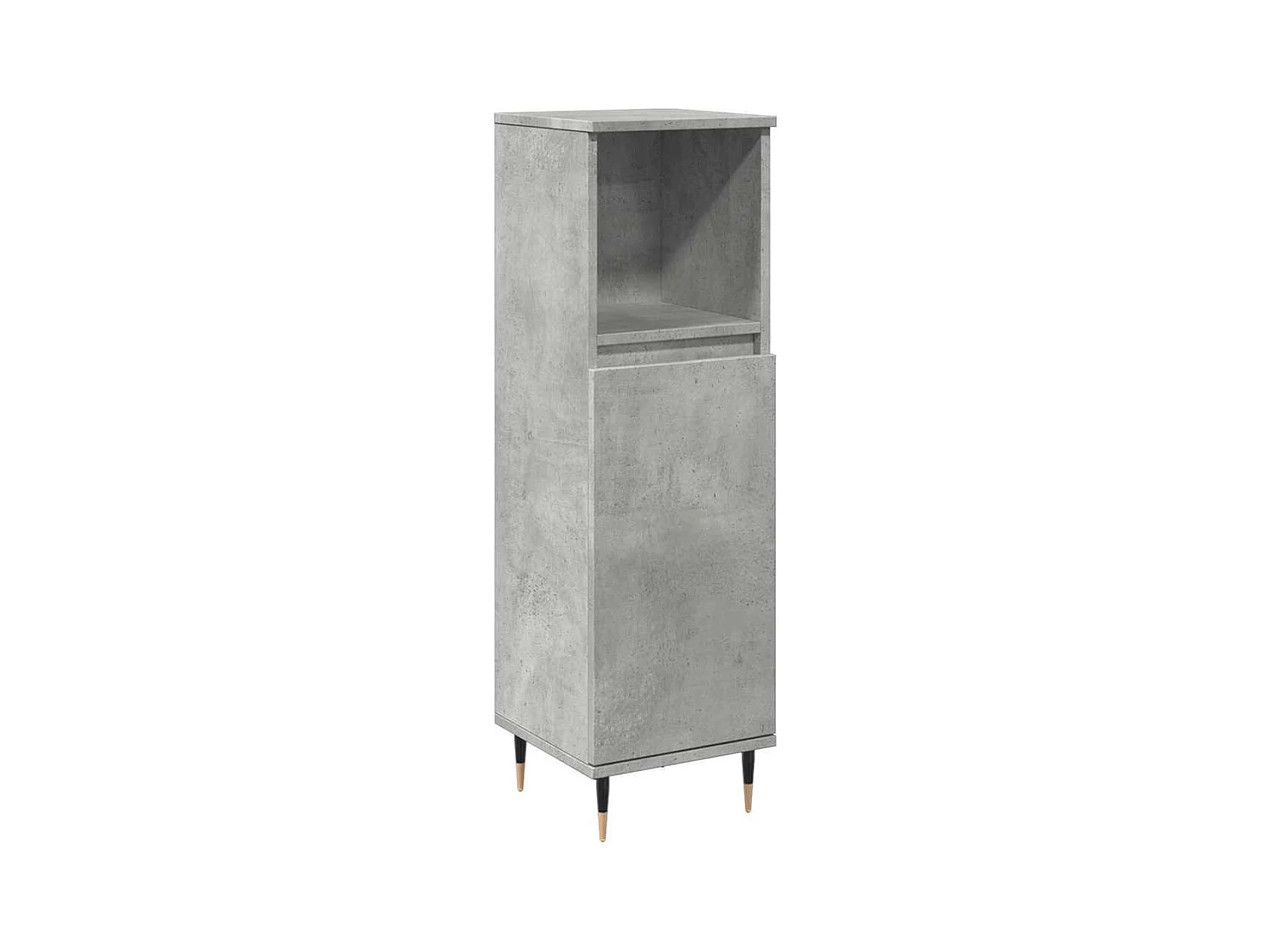 Mueble de baño gris hormigón 30x30x100 cm