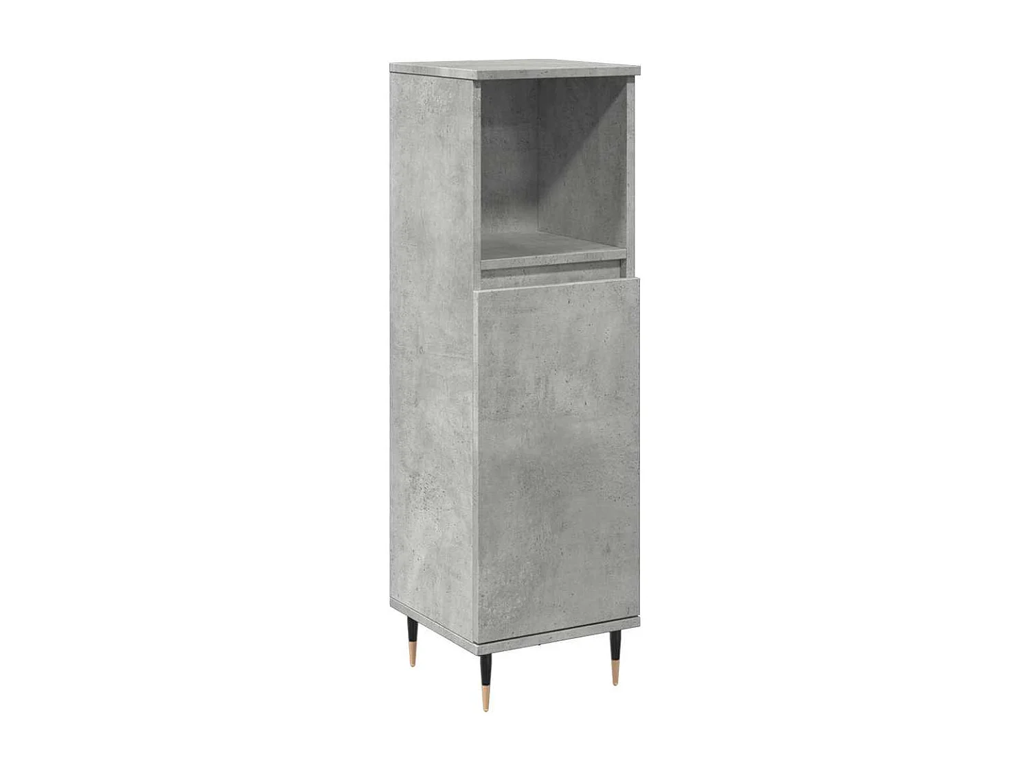 Armoire de salle de bain gris béton 30x30x100 cm
