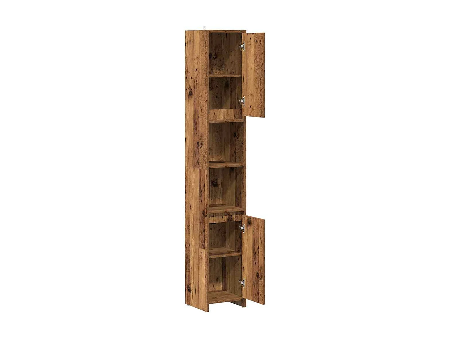Armoire salle de bain vieux bois 30x30x183,5 cm bois ingénierie