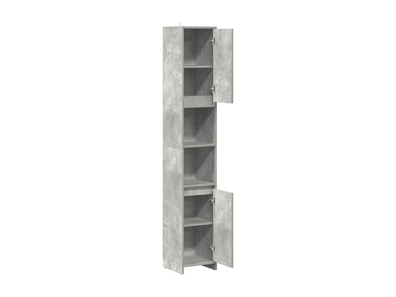 Armoire de salle de bain Gris béton 30x30x183,5 cm Aggloméré