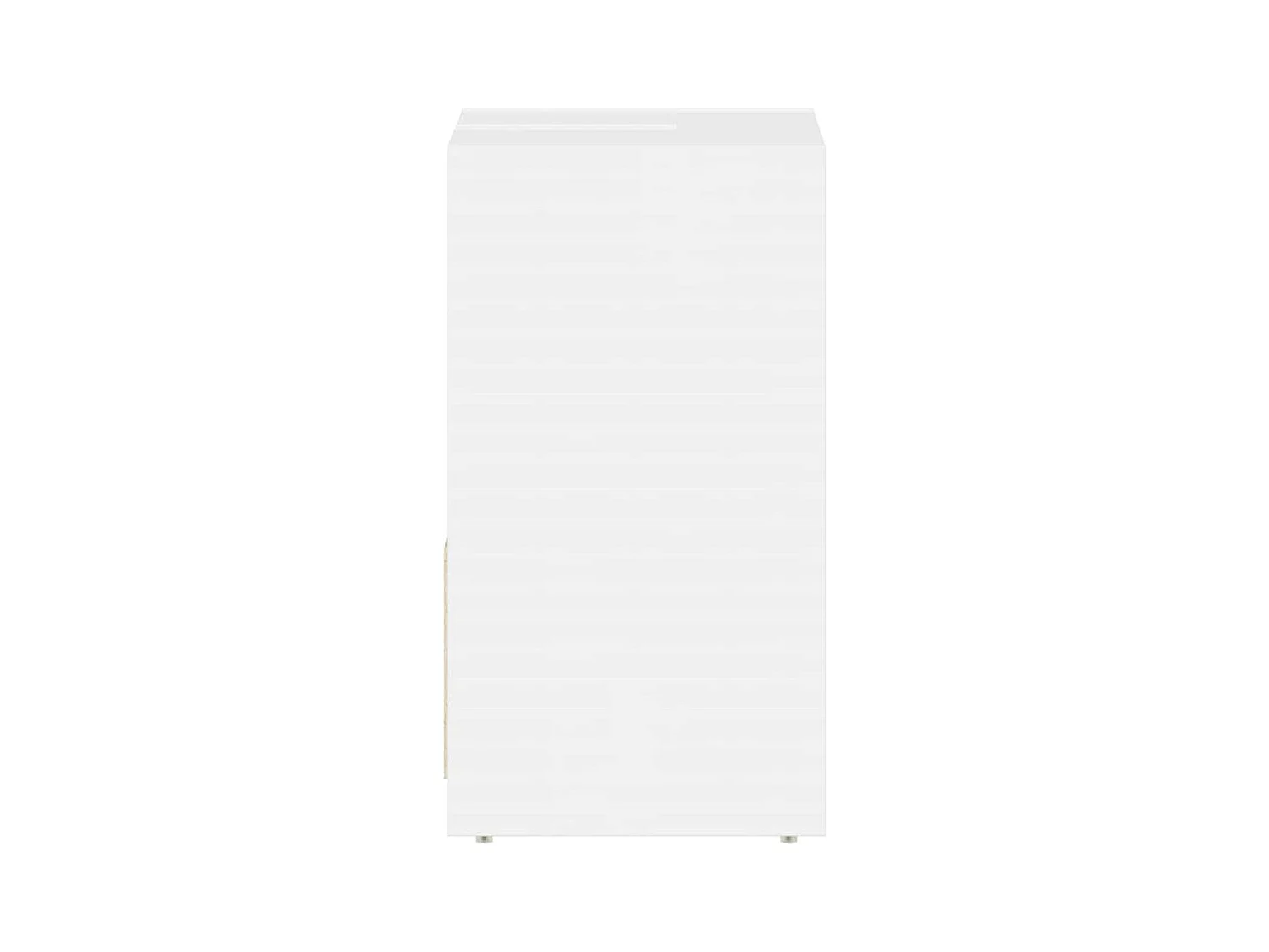 Badkamerkast glanzend wit bewerkt hout