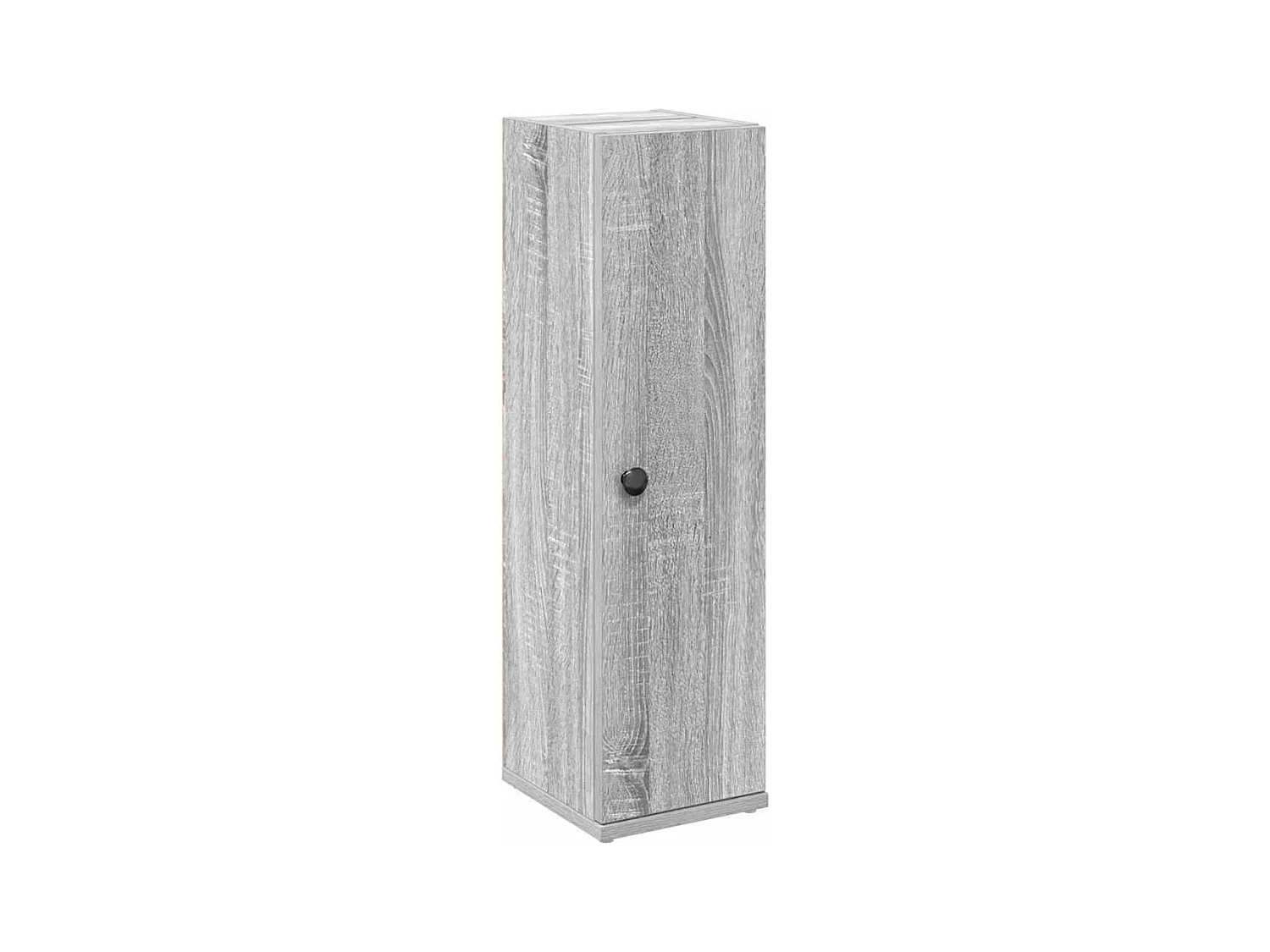 Meuble de salle de bain avec porte-rouleau sonoma gris