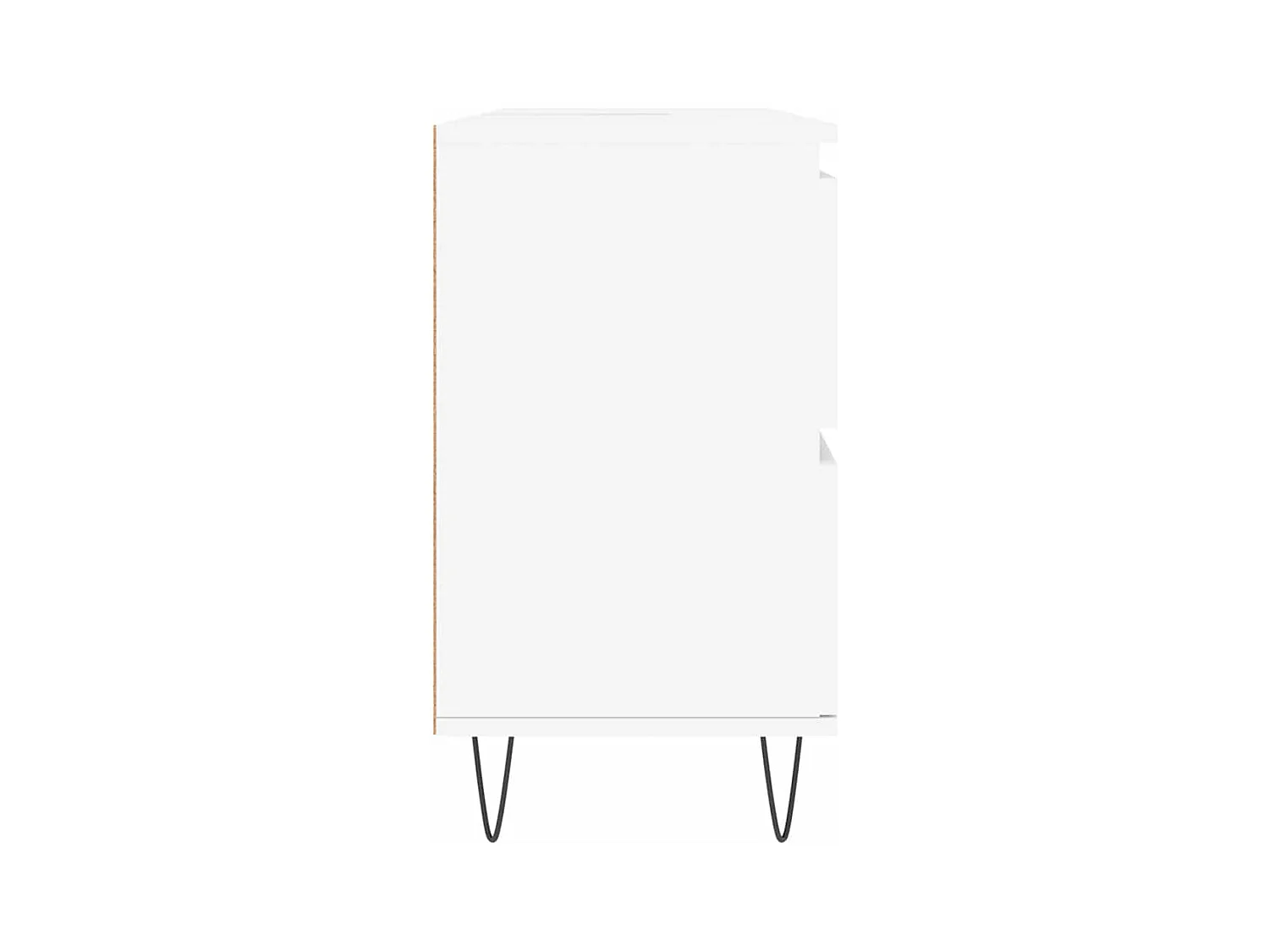 Witte badkamerkast 80x33x60 cm van bewerkt hout