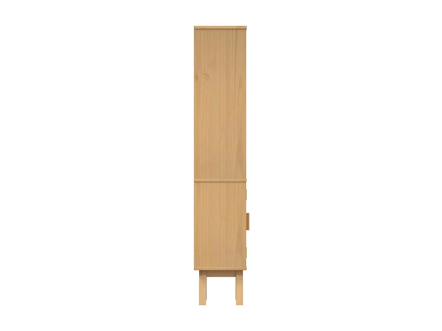 Badezimmerschrank Braun 35x30x159 cm aus massivem Kiefernholz