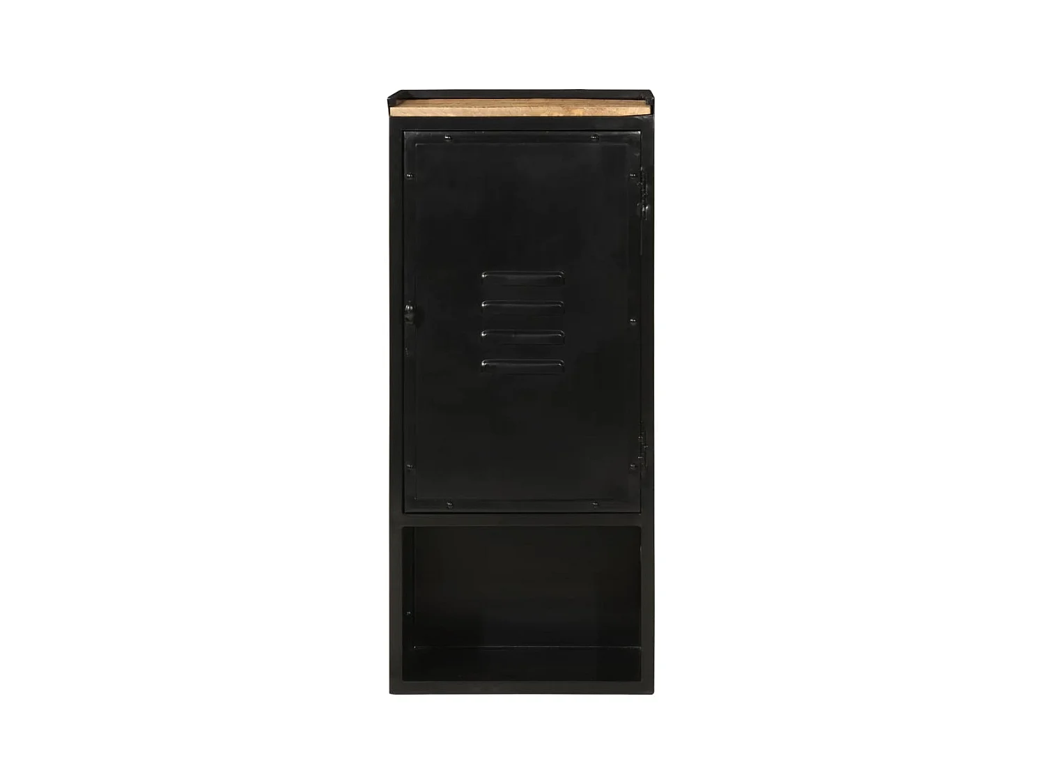Armoire de salle de bain 40x27x90 cm fer et bois de manguier