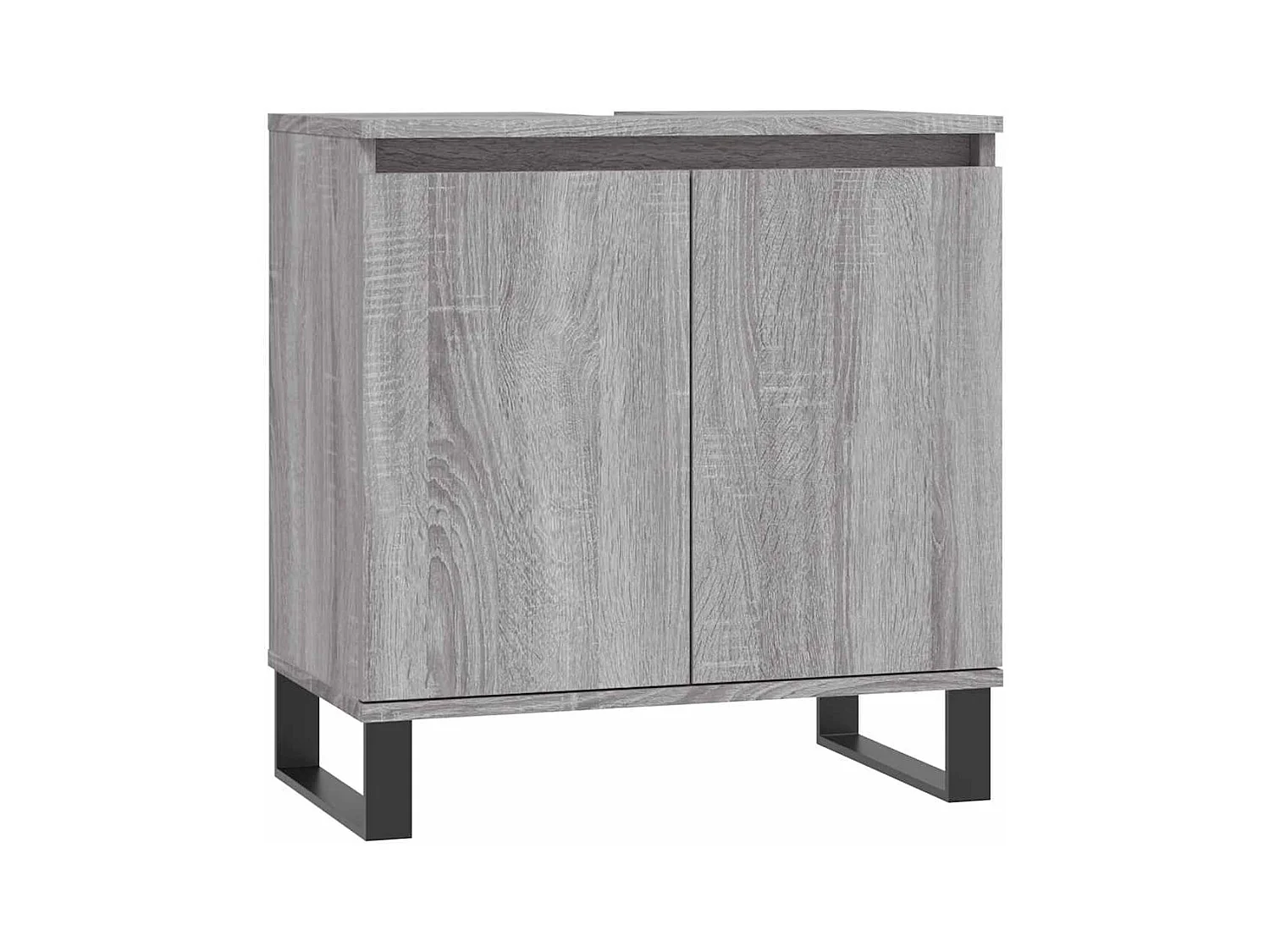 Mueble de baño Sonoma gris 58x33x60 cm madera de ingeniería