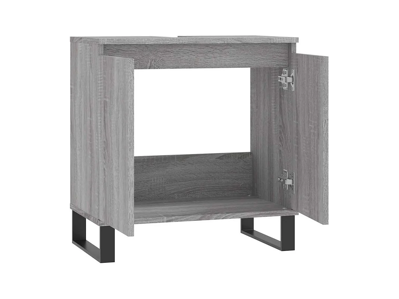 Mueble de baño Sonoma gris 58x33x60 cm madera de ingeniería