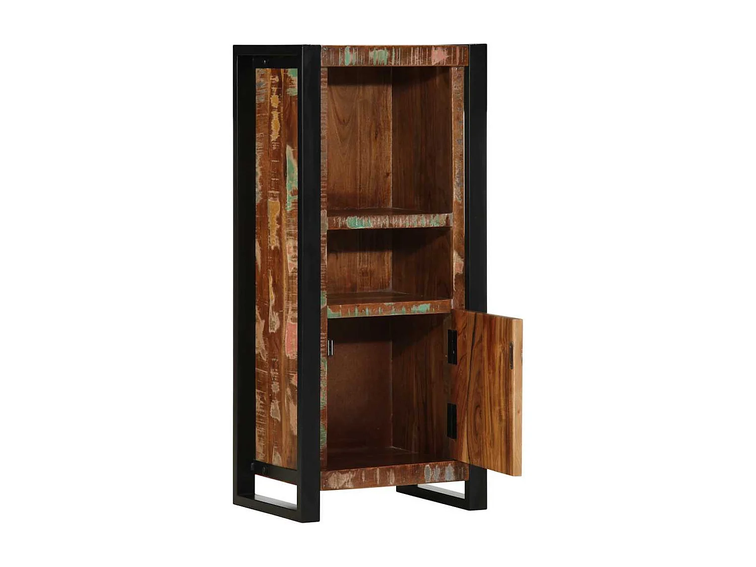 Mueble de baño 40x30x90 cm madera maciza recuperada