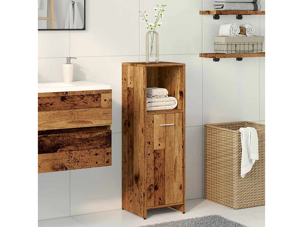 Mobile bagno in legno vecchio 30x30x95 cm in legno ingegnerizzato