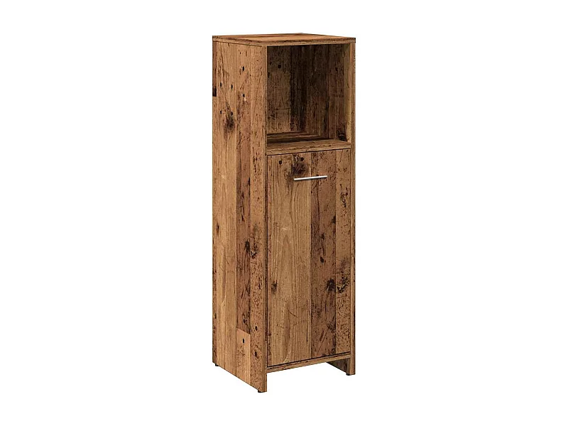 Badkamerkast oud hout 30x30x95 cm bewerkt hout