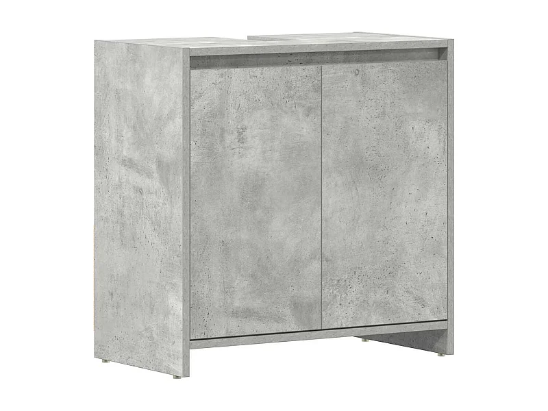 Mueble de baño Gris hormigón 60x33x61 cm Madera de ingeniería