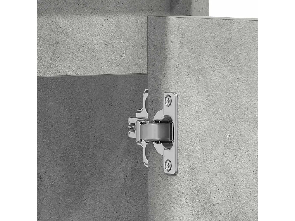 Mobile bagno grigio cemento 60x33x61 cm Legno ingegnerizzato