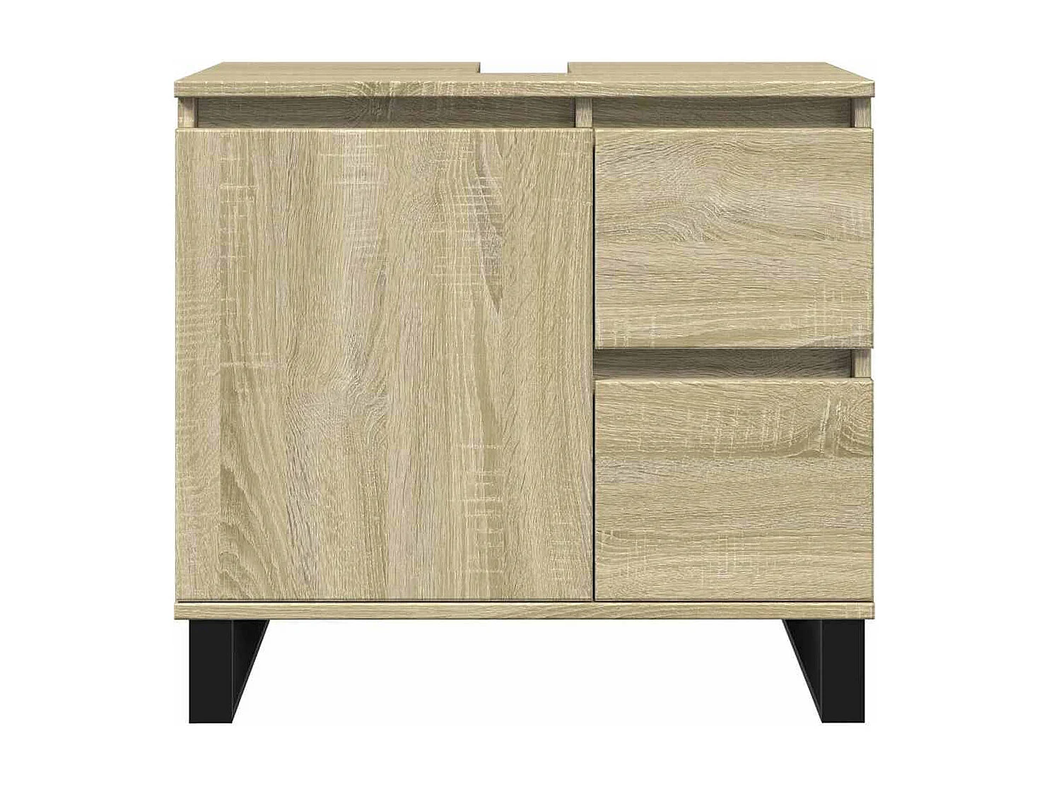 Mobile bagno in rovere Sonoma 65x33x60 cm