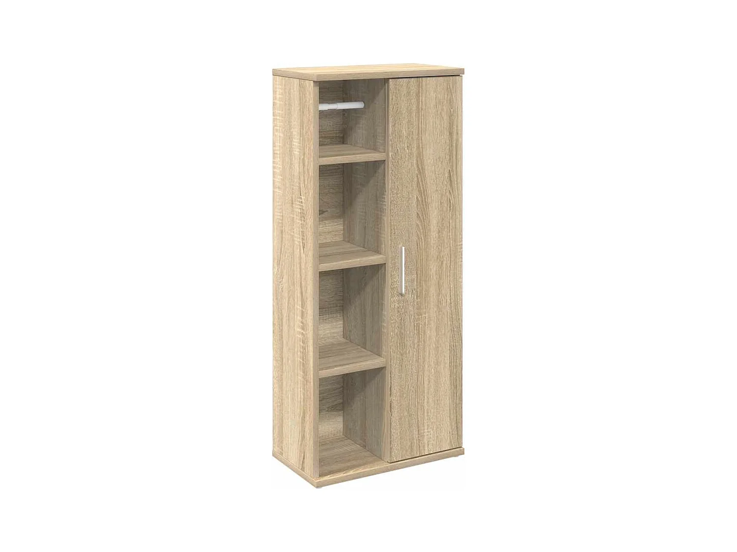 Meuble de salle de bain avec porte-rouleau chêne sonoma