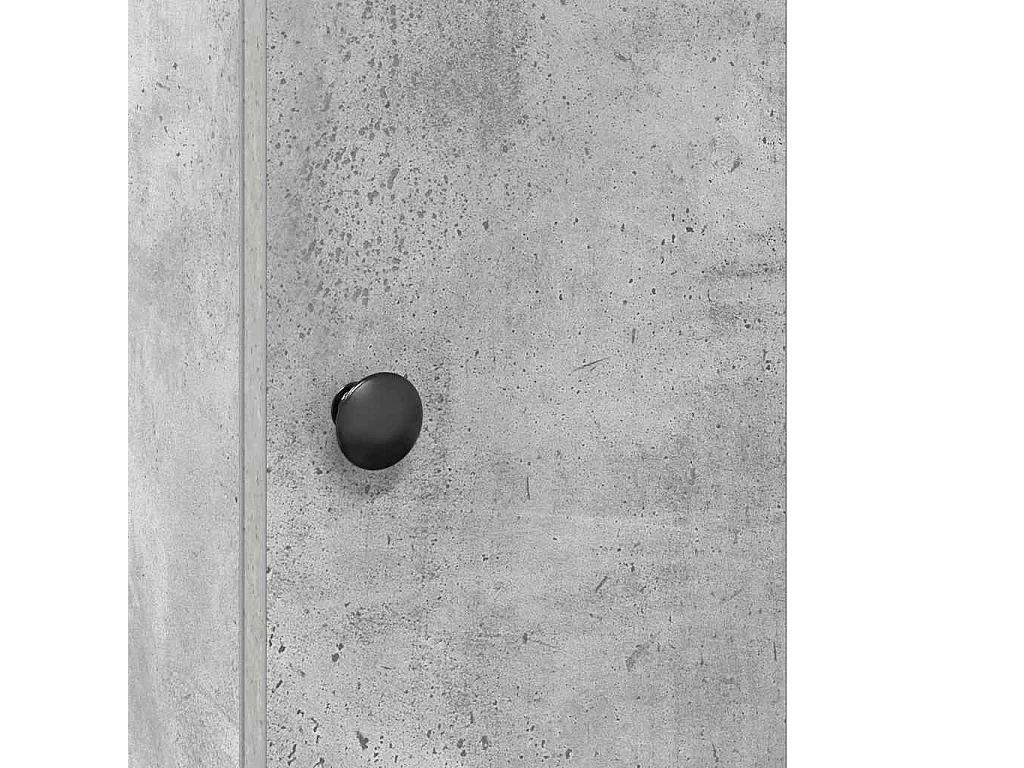 Meuble de salle de bain avec porte-rouleau gris béton