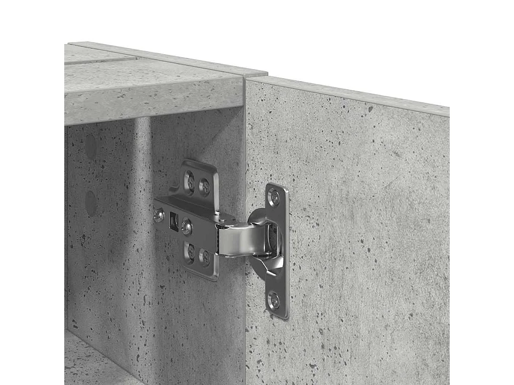 Meuble de salle de bain avec porte-rouleau gris béton