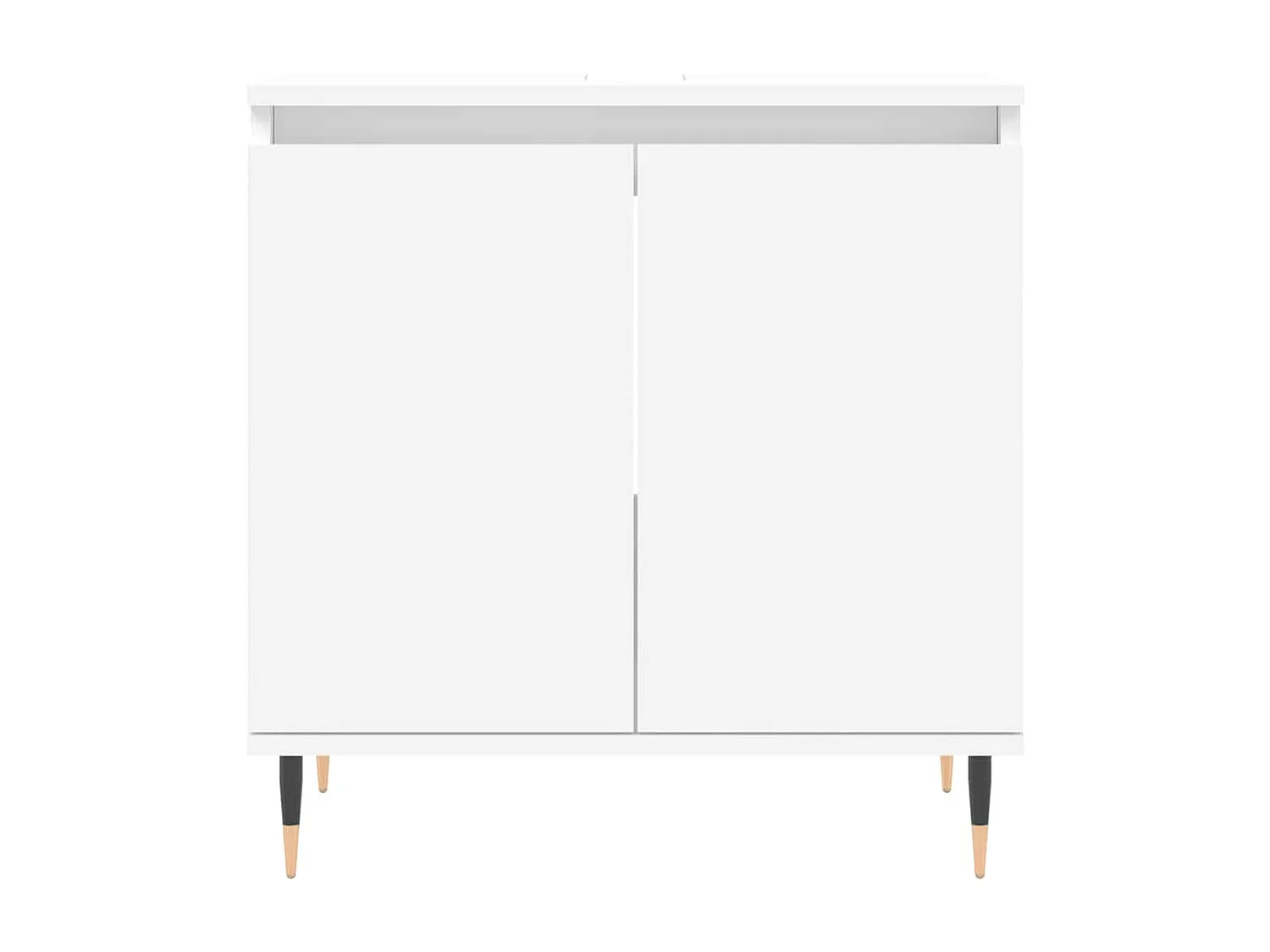 Witte badkamerkast 58x33x60 cm van bewerkt hout