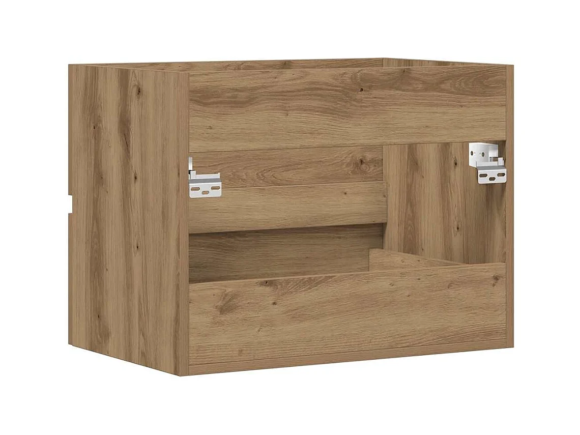 Badkamerkast ambachtelijk eikenhout