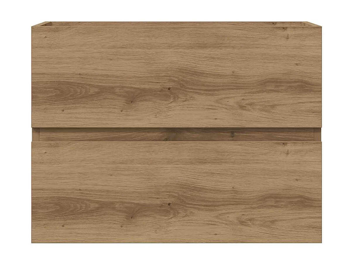 Mobiletto da bagno in rovere artigianale, legno ingegnerizzato