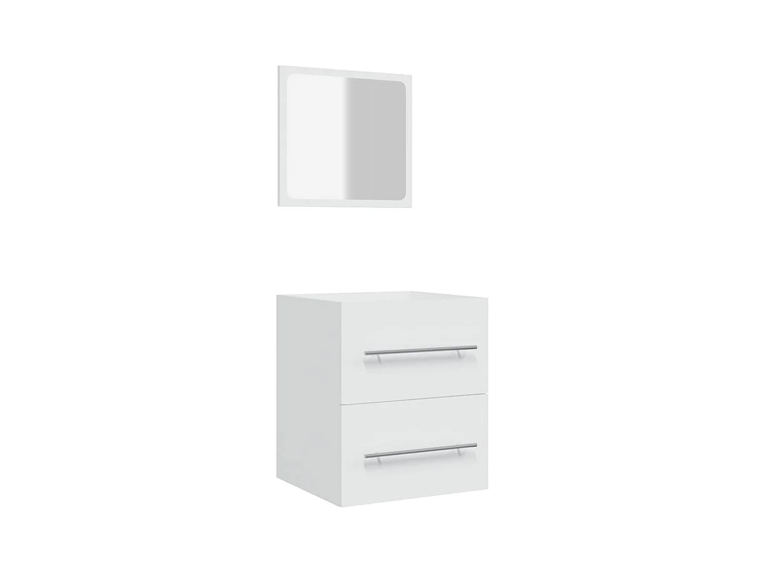 Armoire de salle de bain avec miroir Blanc 41x38,5x48 cm
