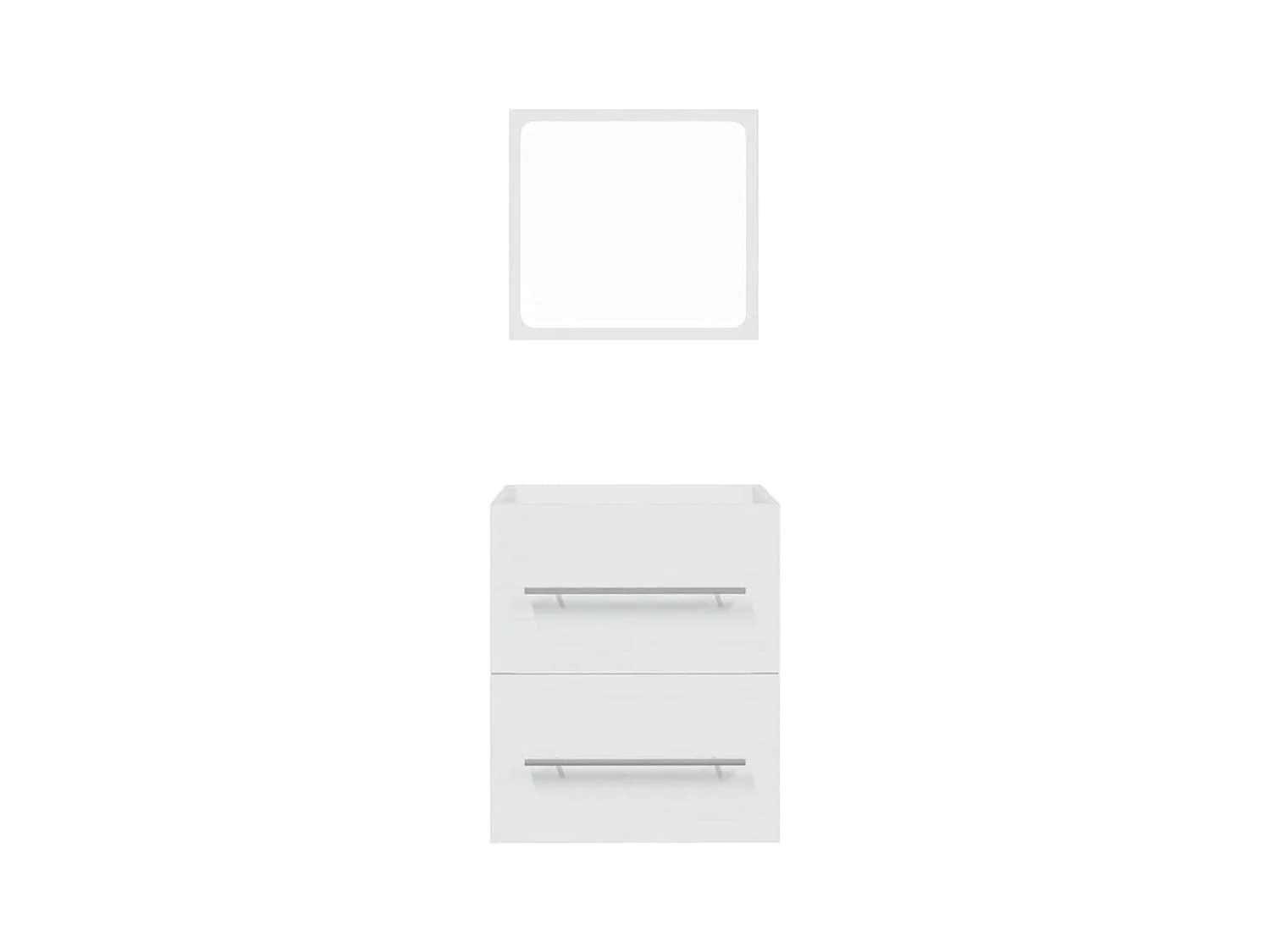 Armoire de salle de bain avec miroir Blanc 41x38,5x48 cm