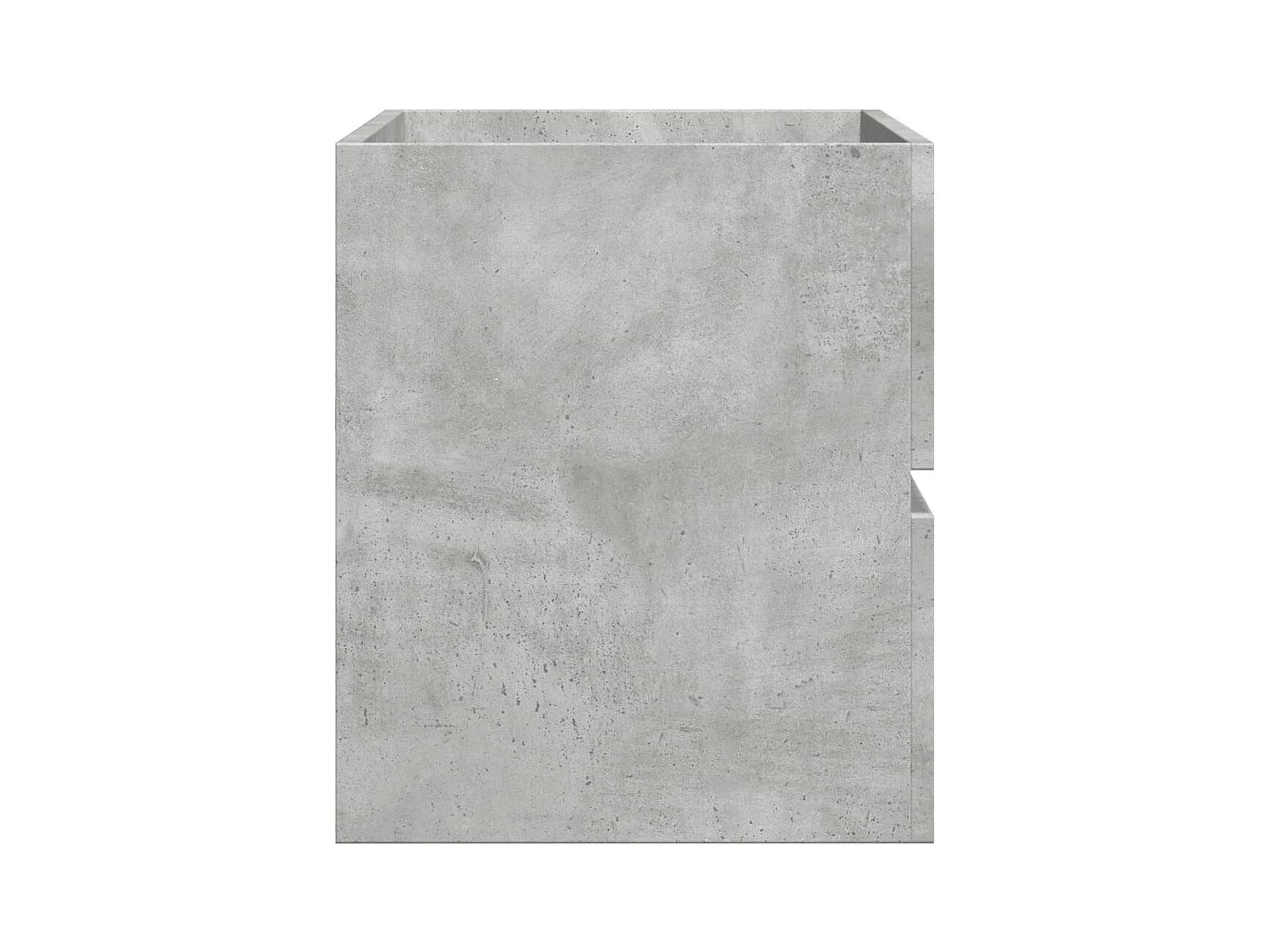 Mueble de baño de pared de madera de ingeniería de color gris hormigón