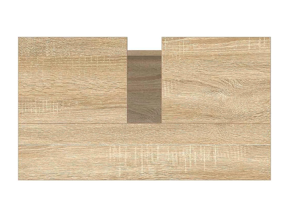 Sonoma eiken badkamerkast 58x33x60 cm bewerkt hout