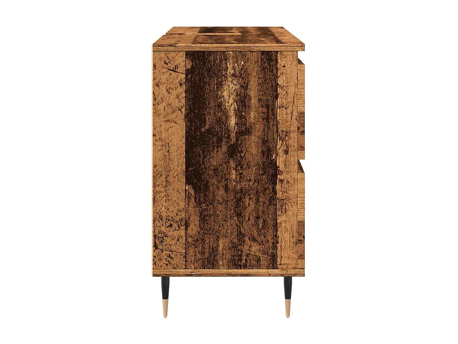 Armoire de salle de bain vieux bois 80x33x60 cm bois ingénierie