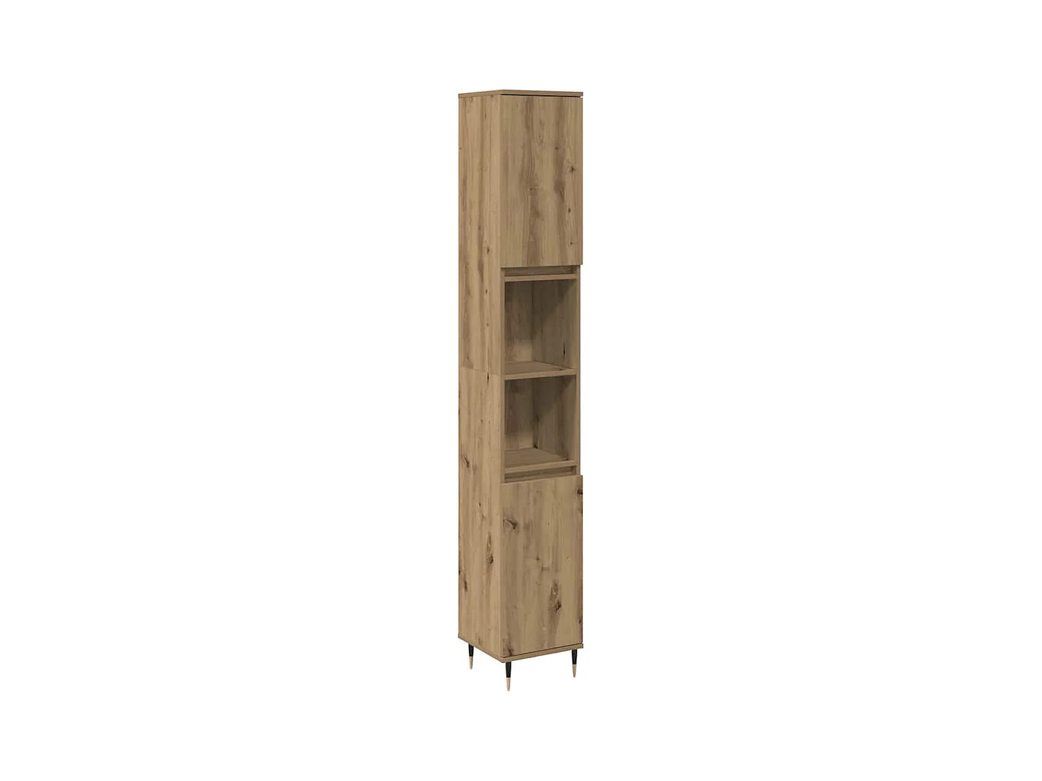 Armoire de salle de bain chêne artisanal 30x30x190 cm
