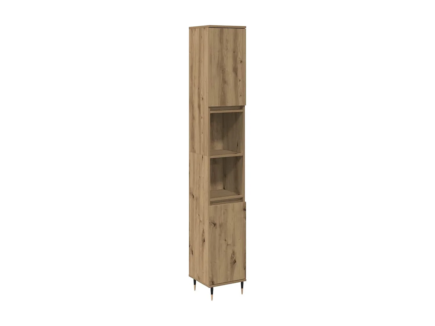 Armoire de salle de bain chêne artisanal 30x30x190 cm