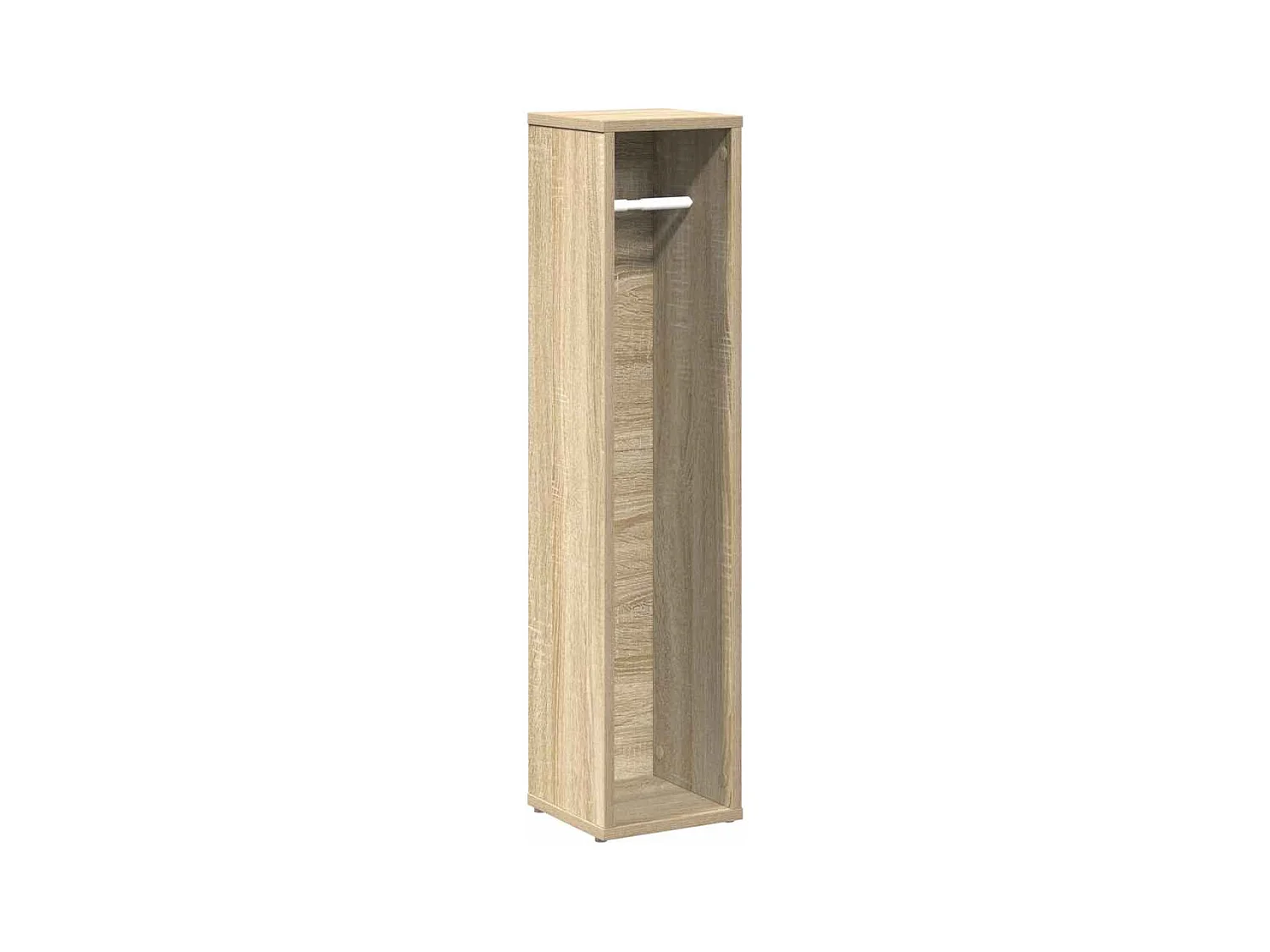 Meuble de salle de bain avec porte-rouleau chêne sonoma