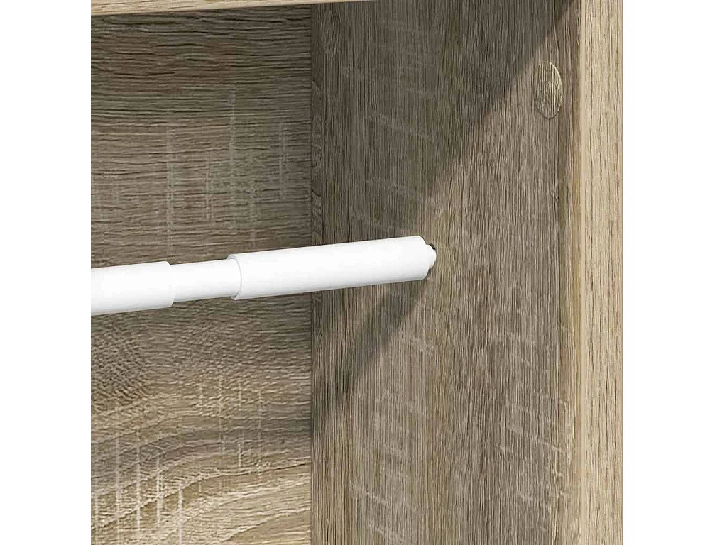 Meuble de salle de bain avec porte-rouleau chêne sonoma