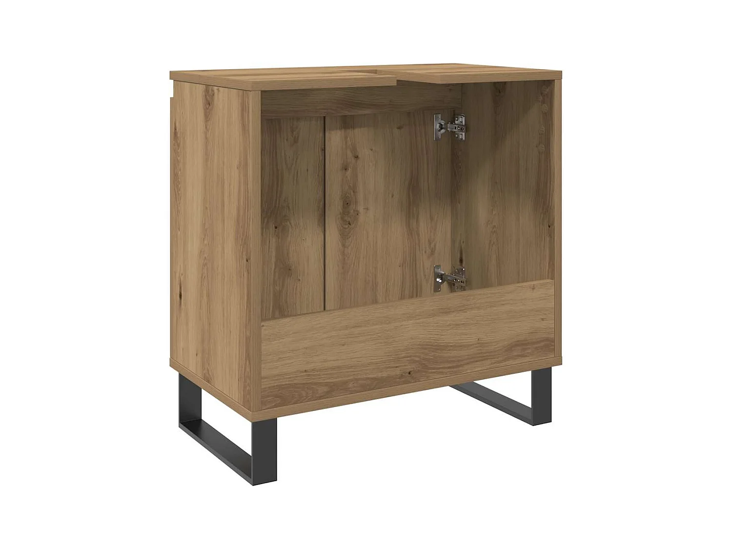 Armoire de salle de bain chêne artisanal 58x33x60 cm