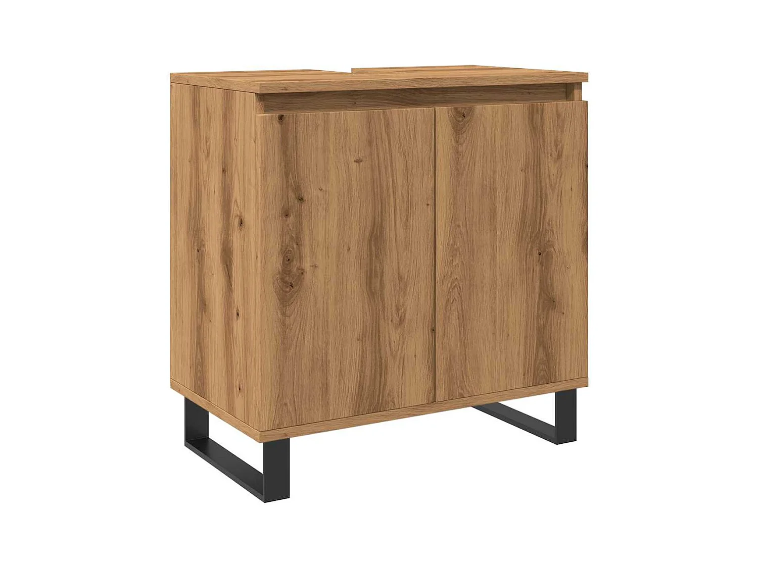 Armoire de salle de bain chêne artisanal 58x33x60 cm