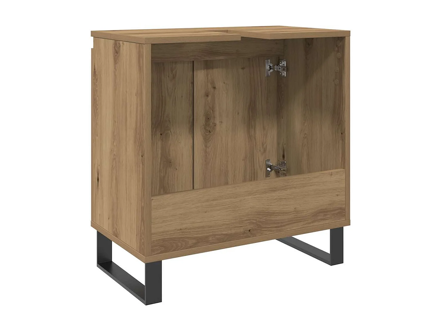 Armoire de salle de bain chêne artisanal 58x33x60 cm