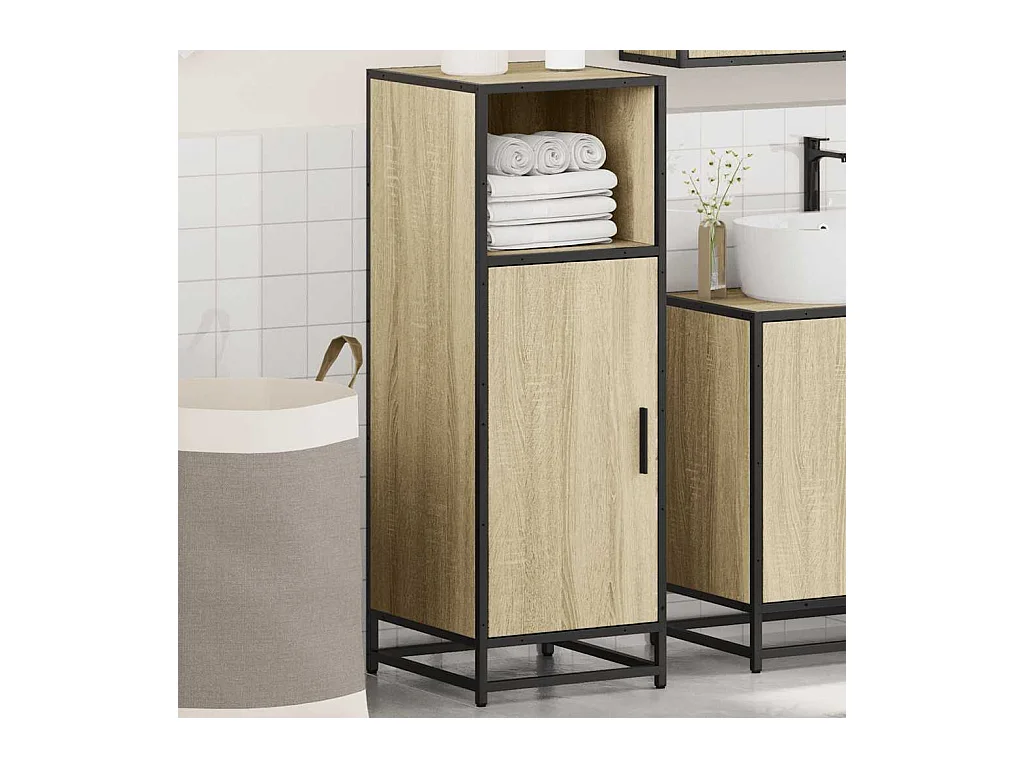 Mobile bagno in rovere Sonoma 35x37,5x100 cm