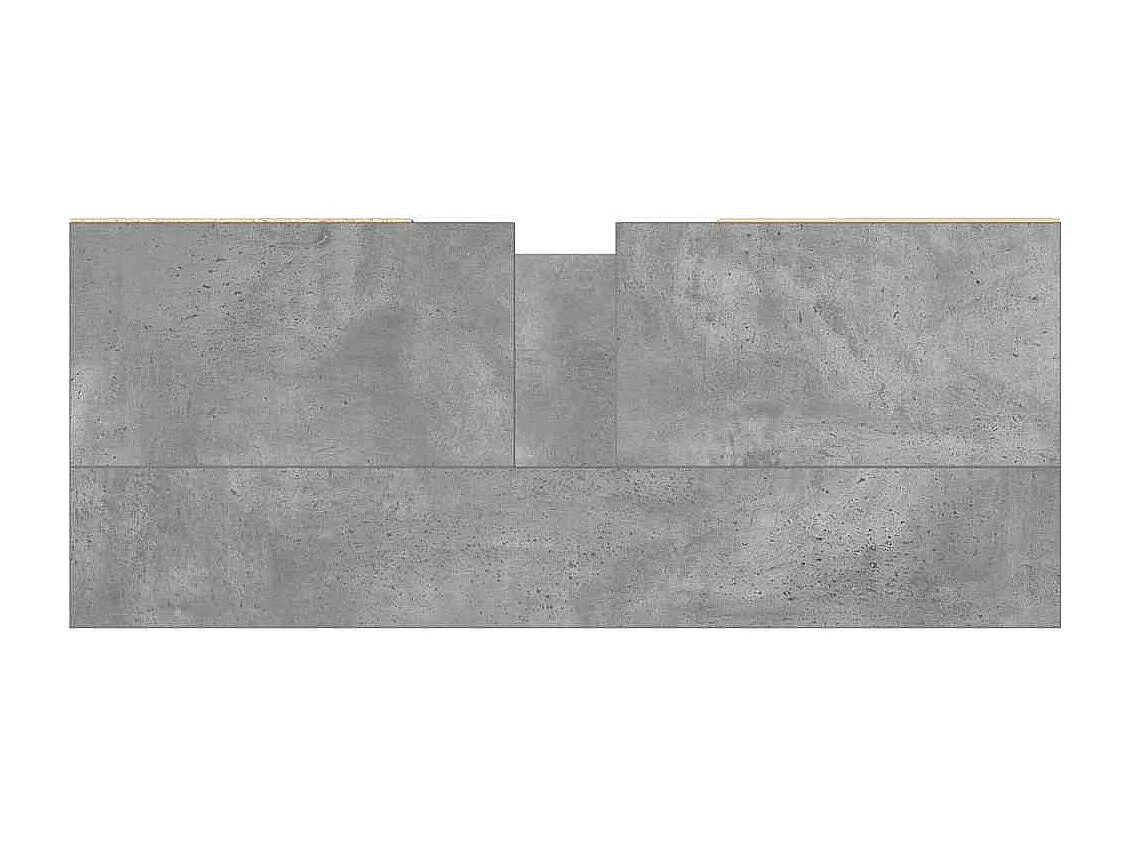 Armoire salle de bain gris béton 80x33x60cm bois d'ingénierie