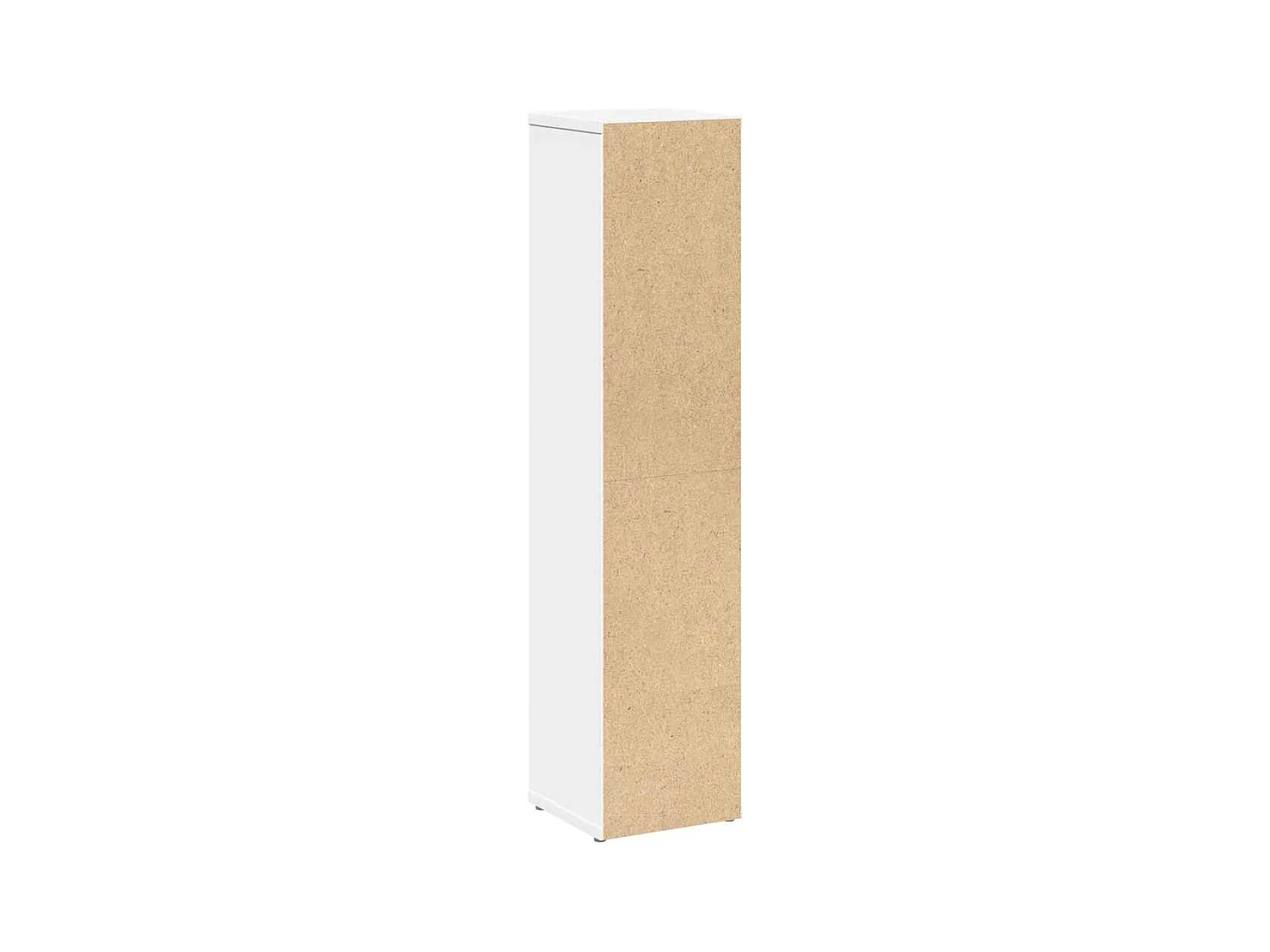 Meuble de salle de bain avec porte-rouleau blanc 20,5x20x90 cm