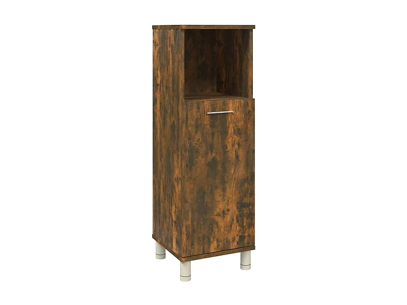 Badkamerkast Gerookt eiken 30x30x95 cm Technisch hout