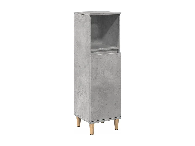 Mueble de baño gris hormigón 30x30x100 cm